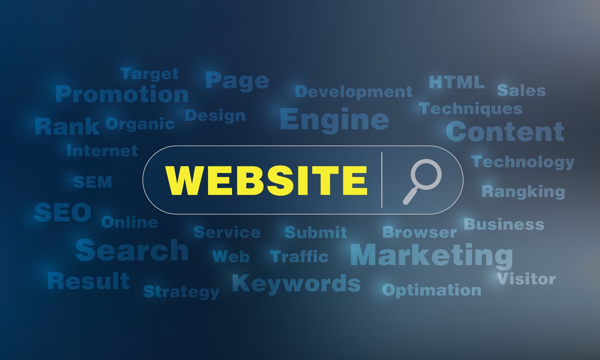 Search Engine Website Poster. Web browser illustration